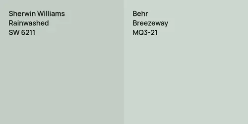 SW 6211 Rainwashed vs MQ3-21 Breezeway