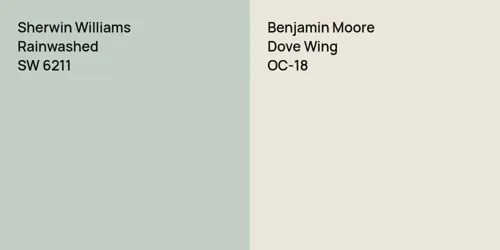 SW 6211 Rainwashed vs OC-18 Dove Wing