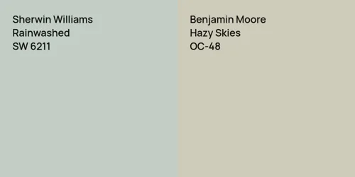 SW 6211 Rainwashed vs OC-48 Hazy Skies