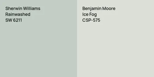 SW 6211 Rainwashed vs CSP-575 Ice Fog