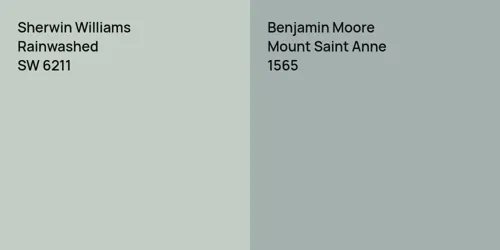 SW 6211 Rainwashed vs 1565 Mount Saint Anne