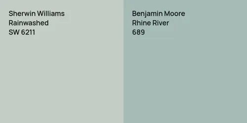 SW 6211 Rainwashed vs 689 Rhine River