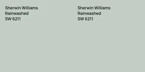 SW 6211 Rainwashed vs SW 6211 Rainwashed