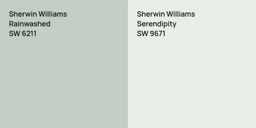 SW 6211 Rainwashed vs SW 9671 Serendipity