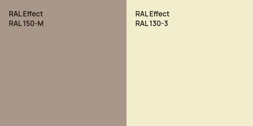 RAL 150-M  vs RAL 130-3 