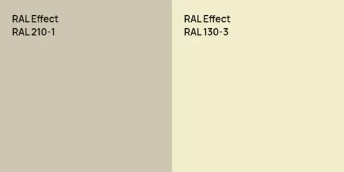 RAL 210-1  vs RAL 130-3 