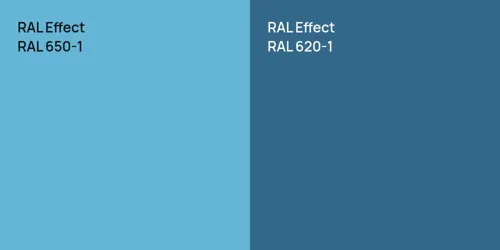 RAL 650-1  vs RAL 620-1 