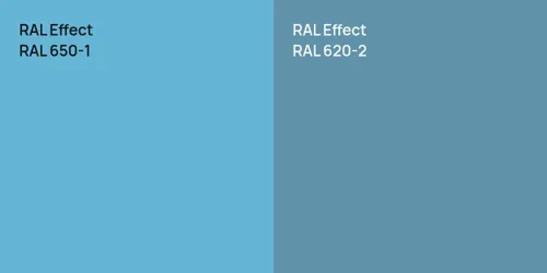 RAL 650-1  vs RAL 620-2 