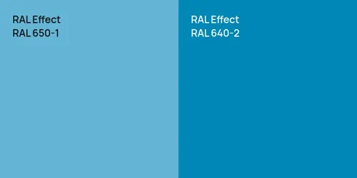 RAL 650-1  vs RAL 640-2 