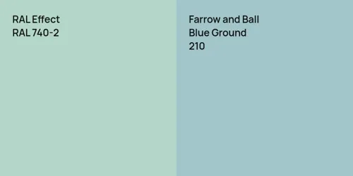 RAL 740-2  vs 210 Blue Ground