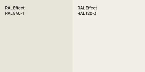 RAL 840-1  vs RAL 120-3 