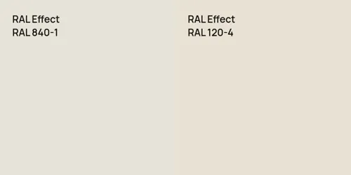 RAL 840-1  vs RAL 120-4 