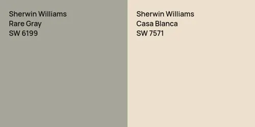 SW 6199 Rare Gray vs SW 7571 Casa Blanca