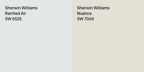 SW 6525 Rarified Air vs SW 7049 Nuance