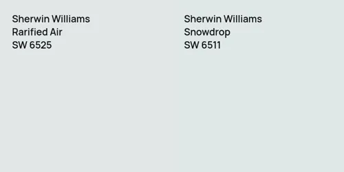 SW 6525 Rarified Air vs SW 6511 Snowdrop