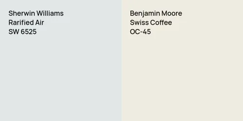 SW 6525 Rarified Air vs OC-45 Swiss Coffee