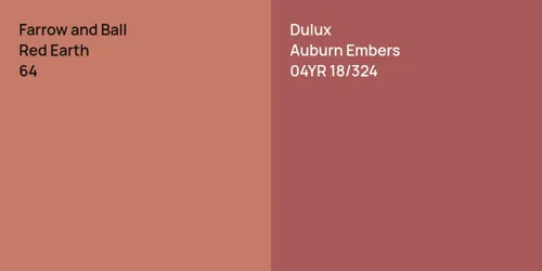 64 Red Earth vs 04YR 18/324 Auburn Embers