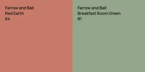 64 Red Earth vs 81 Breakfast Room Green