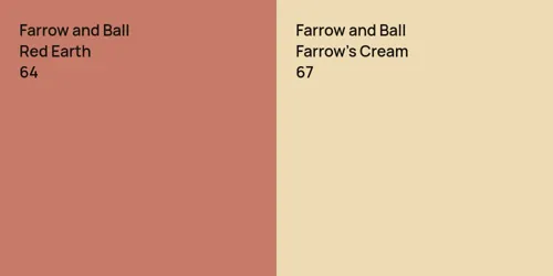 64 Red Earth vs 67 Farrow's Cream