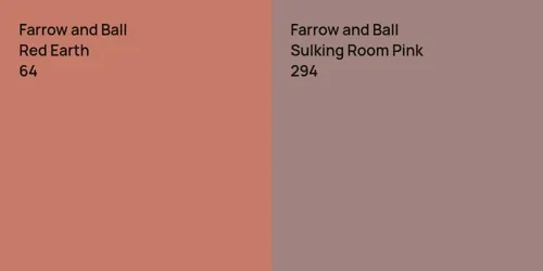 64 Red Earth vs 294 Sulking Room Pink