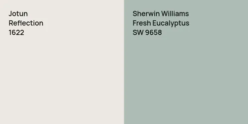 1622 Reflection vs SW 9658 Fresh Eucalyptus