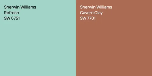 SW 6751 Refresh vs SW 7701 Cavern Clay