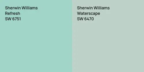 SW 6751 Refresh vs SW 6470 Waterscape