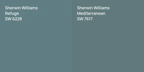 SW 6228 Refuge vs SW 7617 Mediterranean