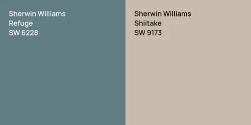 SW 6228 Refuge vs SW 9173 Shiitake