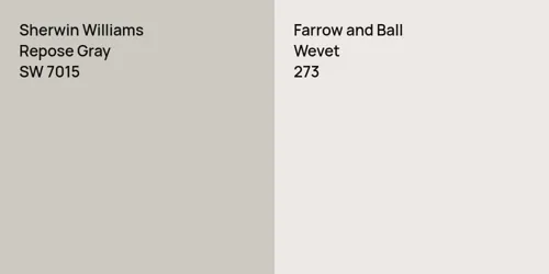 SW 7015 Repose Gray vs 273 Wevet