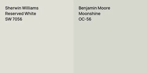 SW 7056 Reserved White vs OC-56 Moonshine