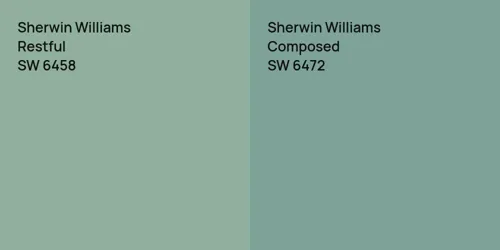 SW 6458 Restful vs SW 6472 Composed