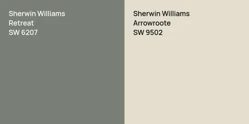 SW 6207 Retreat vs SW 9502 Arrowroote