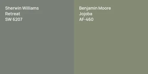 SW 6207 Retreat vs AF-460 Jojoba