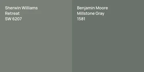 SW 6207 Retreat vs 1581 Millstone Gray