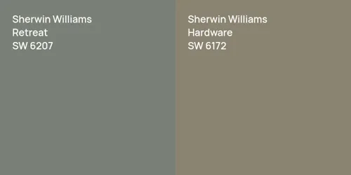 SW 6207 Retreat vs SW 6172 Hardware