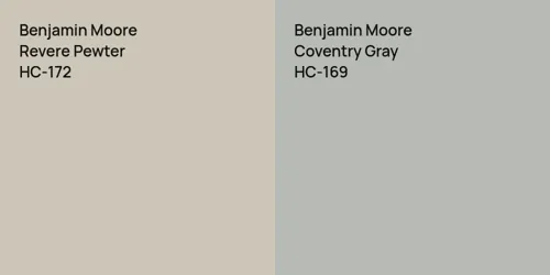 HC-172 Revere Pewter vs HC-169 Coventry Gray