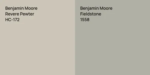 HC-172 Revere Pewter vs 1558 Fieldstone