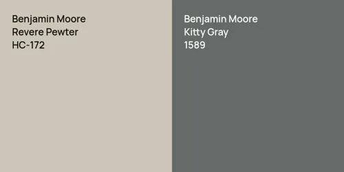 HC-172 Revere Pewter vs 1589 Kitty Gray