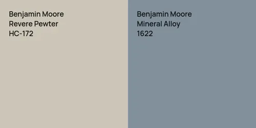 HC-172 Revere Pewter vs 1622 Mineral Alloy