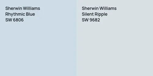 SW 6806 Rhythmic Blue vs SW 9682 Silent Ripple