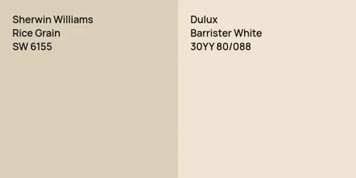 SW 6155 Rice Grain vs 30YY 80/088 Barrister White