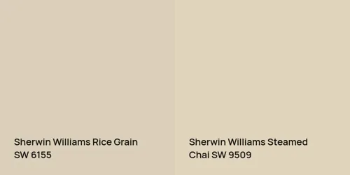 SW 6155 Rice Grain vs SW 9509 Steamed Chai