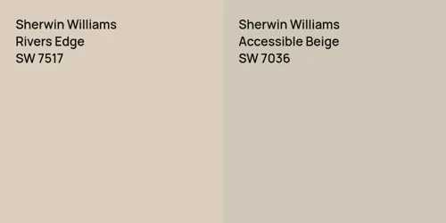 SW 7517 Rivers Edge vs SW 7036 Accessible Beige