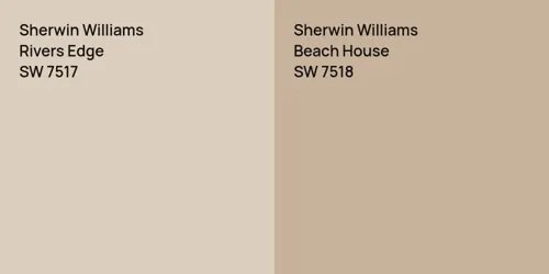 SW 7517 Rivers Edge vs SW 7518 Beach House