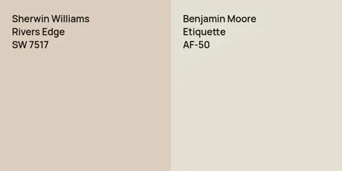 Compare Sherwin Williams Rivers Edge with other colors