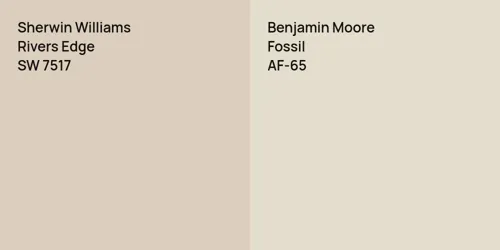 SW 7517 Rivers Edge vs AF-65 Fossil