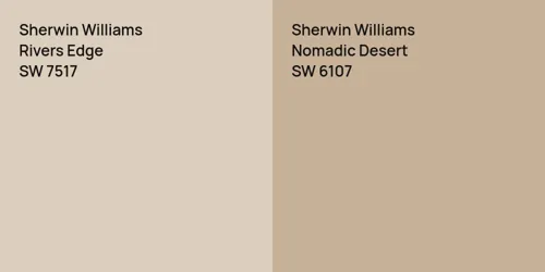 SW 7517 Rivers Edge vs SW 6107 Nomadic Desert