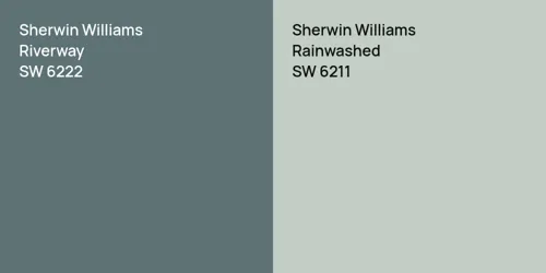 SW 6222 Riverway vs SW 6211 Rainwashed