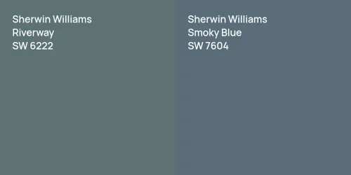 SW 6222 Riverway vs SW 7604 Smoky Blue